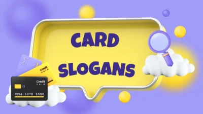 card slogans